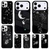 Trippy Art Aesthetic Space Moon Shockproof Phone Case for iPhone 17 Air 16e 15 11 12 14 13 Pro Max Cover Coque