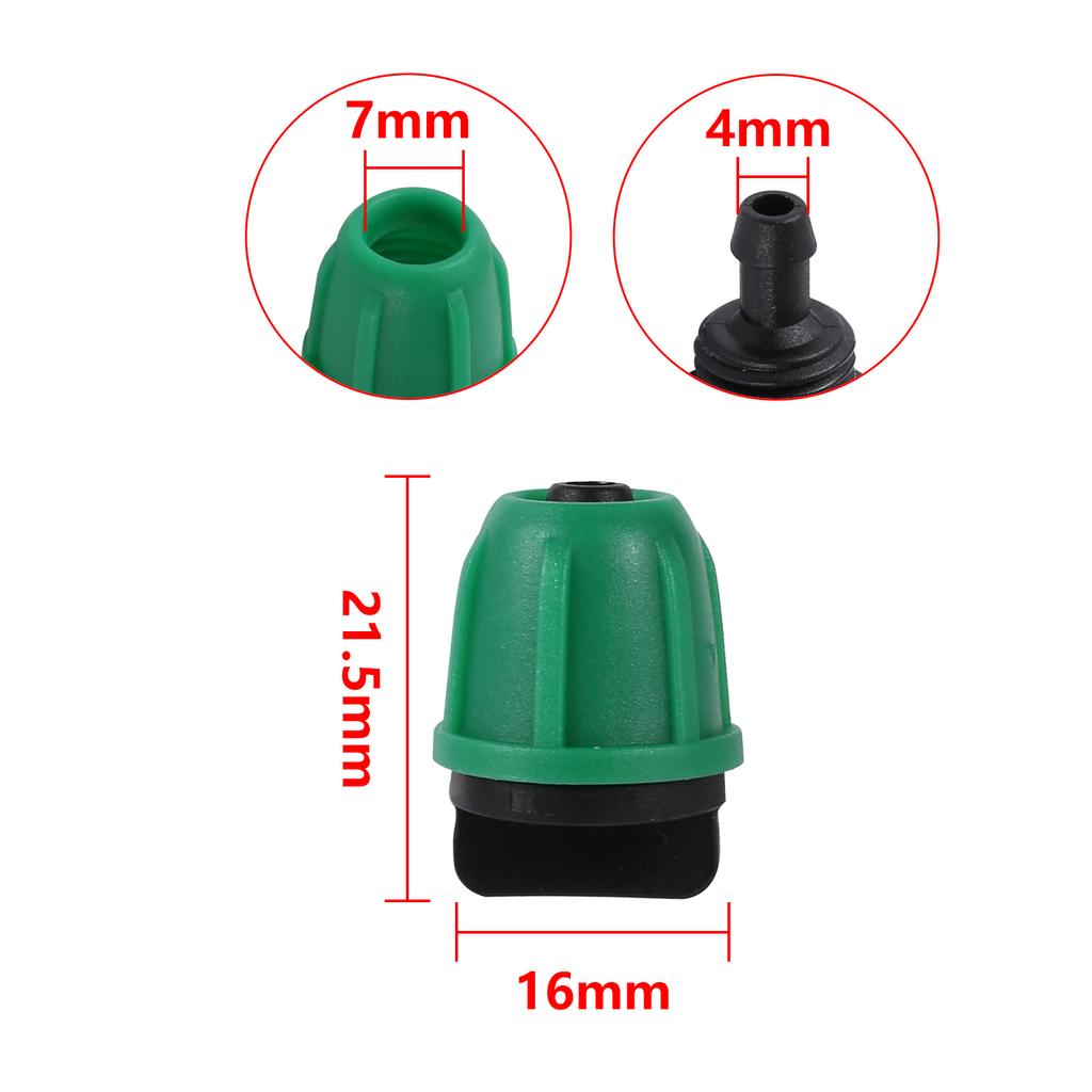 1/4" Pipe Plastic Locking Connector Barb Coupling Irrigation Connector Garden Watering Irrigation Diverter Pipe Fittings