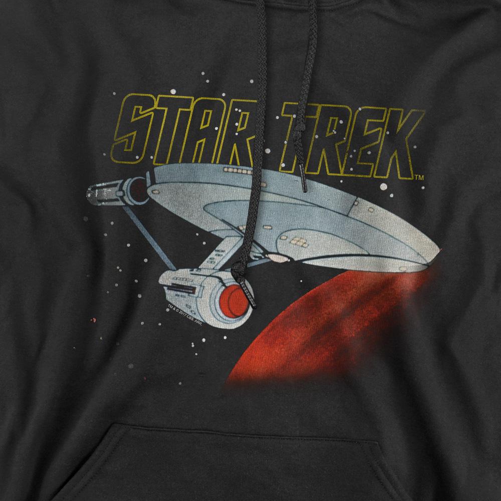 STAR TREK Mens Enterprise Retro Hoodie