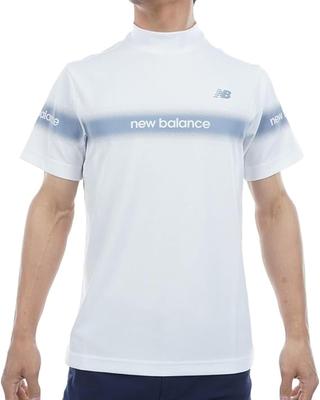 Golf Short Sleeve Mock Neck Shirt Quick 7 [New Balance] Men's (Moisture Wicking, Drying, Stretchable) / 012-5166012 030_White [3L]