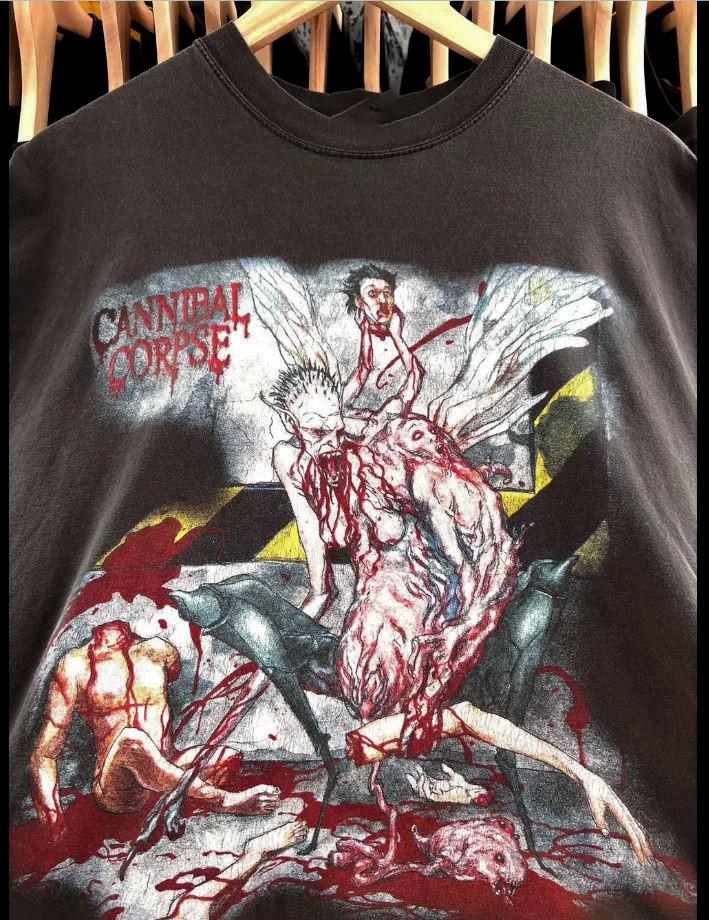 Cannibal Corpse Bloodthirst Металлическая группа Футболка Унисекс Хлопковая футболка Унисекс Футболка L