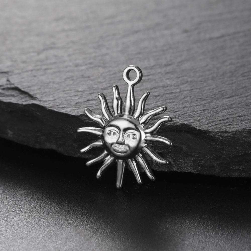 

My Shape Mini Sun Charms for DIY Bracelets Stainless Steel Small Sun Linking Pendants Connector Charms for DIY Jewelry Making