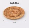 Vietnamese Rattan Tea Coaster Set: Autumn-Inspired Insulating Mats for Tea Ceremony and Kung Fu Tea Set Accessories