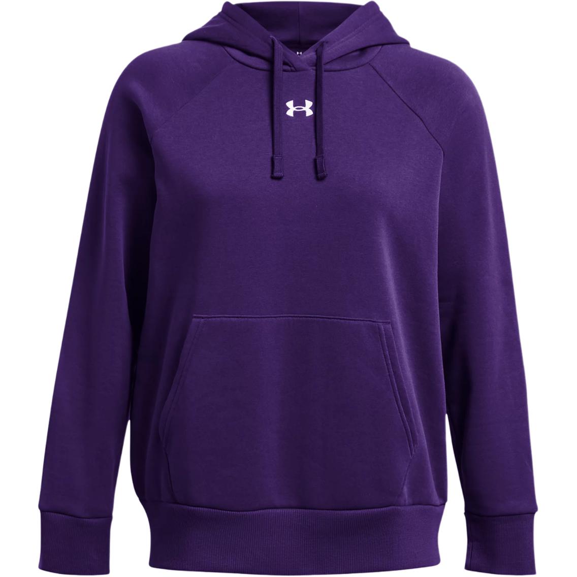 

Under Armour Rival Ua Hooded Loose Pullover Long Sleeve Sweatshirt Women sweatshirt Purple 1379500-500 XL