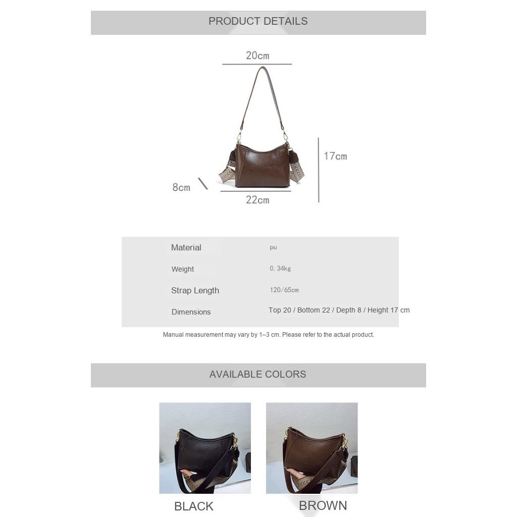  Crossbody Handbag Women PU Simple Versatile Daily Commute