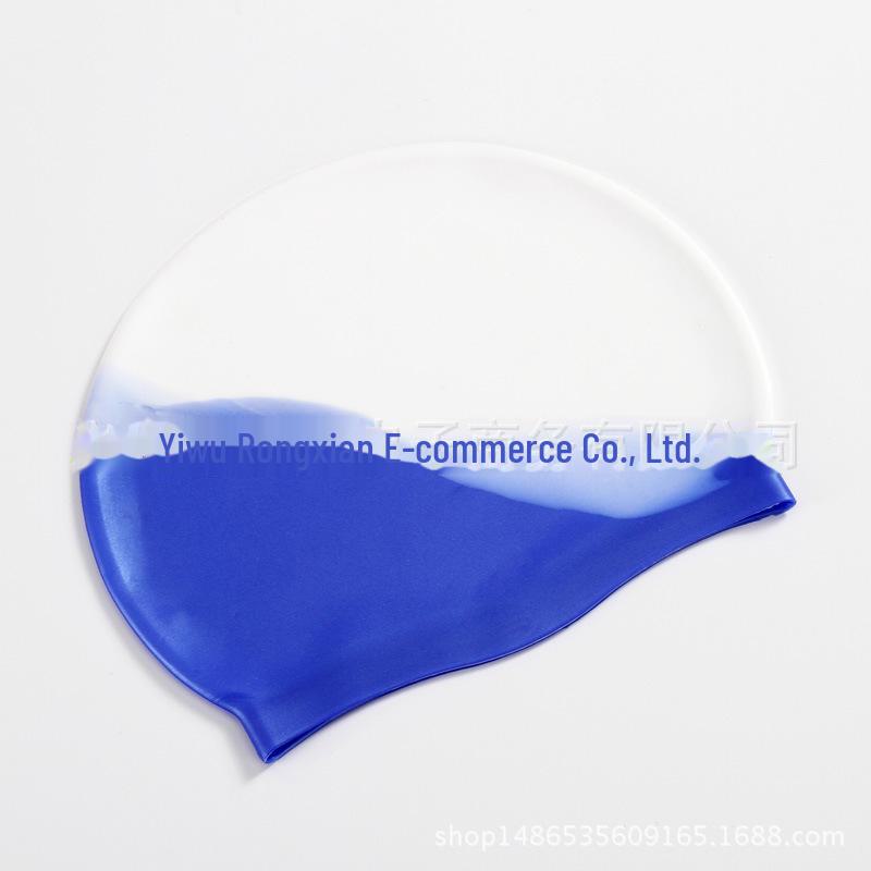 Non-Slip Waterproof Silicone Swim Cap for Adults – Comfortable, Logo Customizable