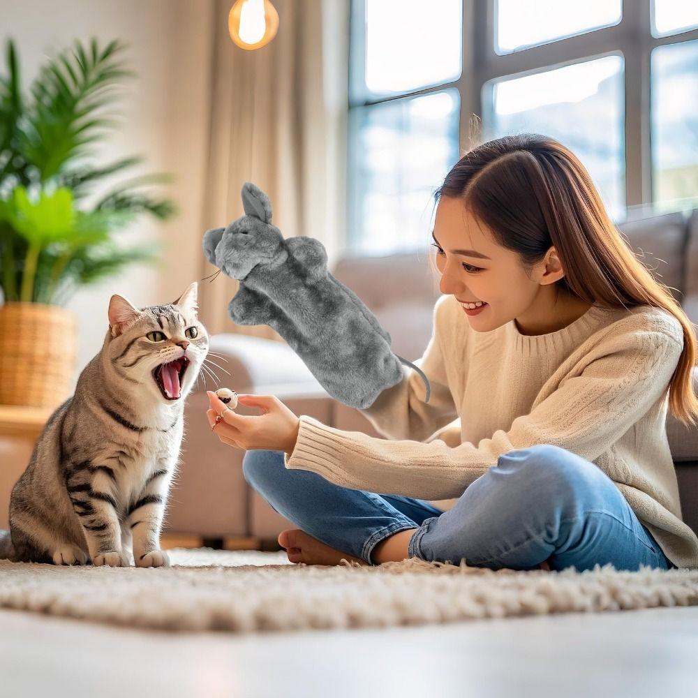Fun Play Cat Wrestling Toy Puppet 38cm Cat Wrestling Glove Hand Puppets  Indoor