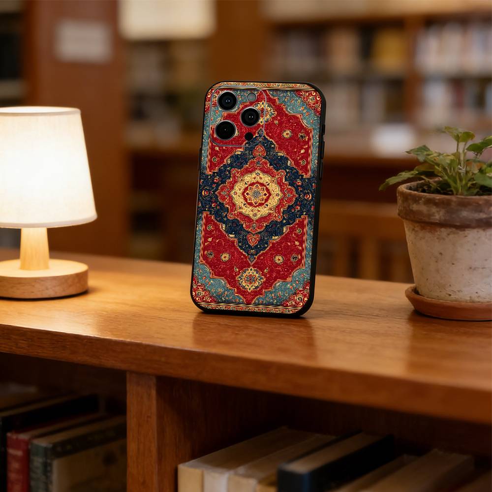 Persian Carpet Phone Case Silicone Soft For IPhone 17 16 15 14 13 12 11 X XR Plus Pro Max Plus