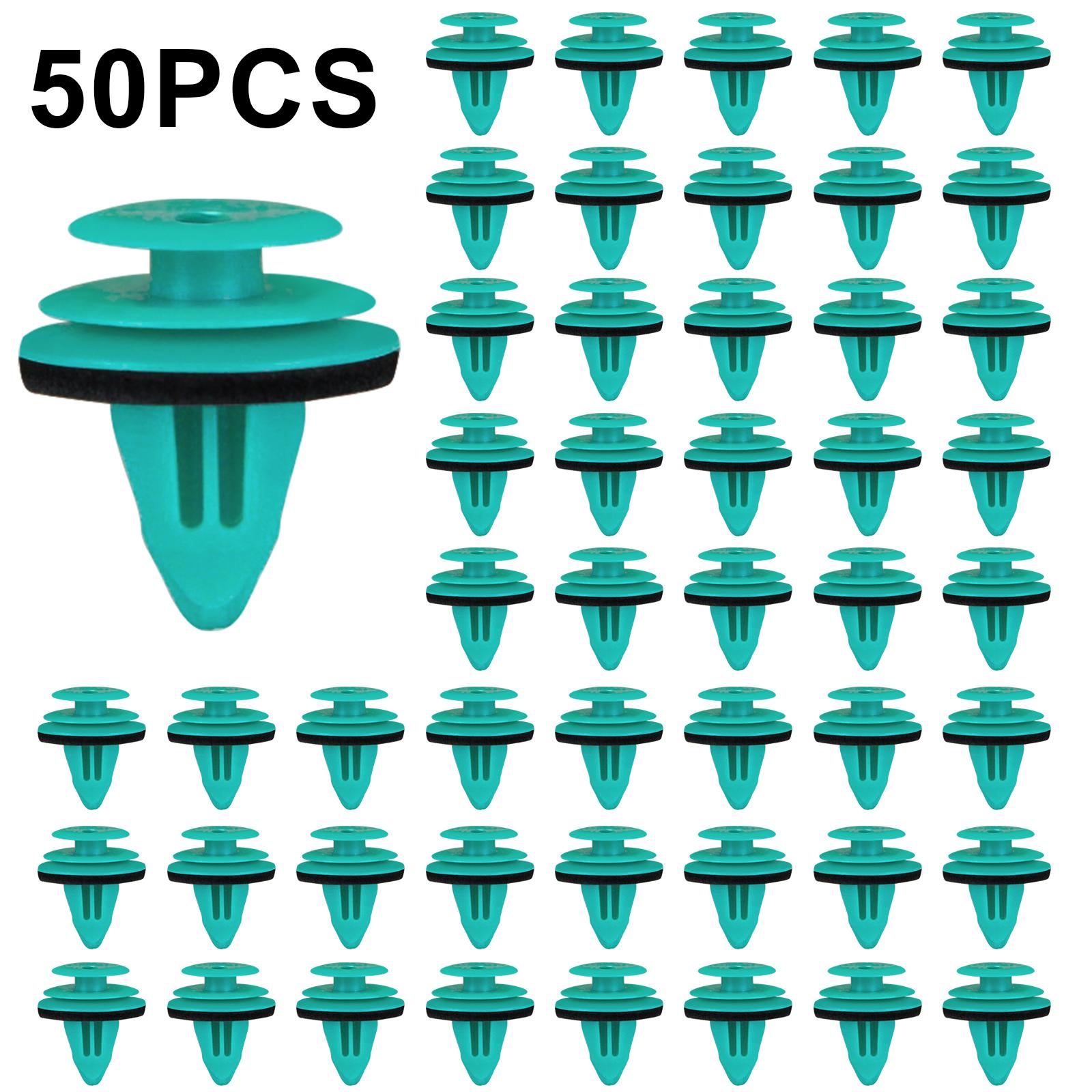 

50x зажимов для крепления панели отделки двери с прокладкой для Toyota Lexus 90467-10188 90467-A0005 зеленый нейлоновый автомобильный бампер