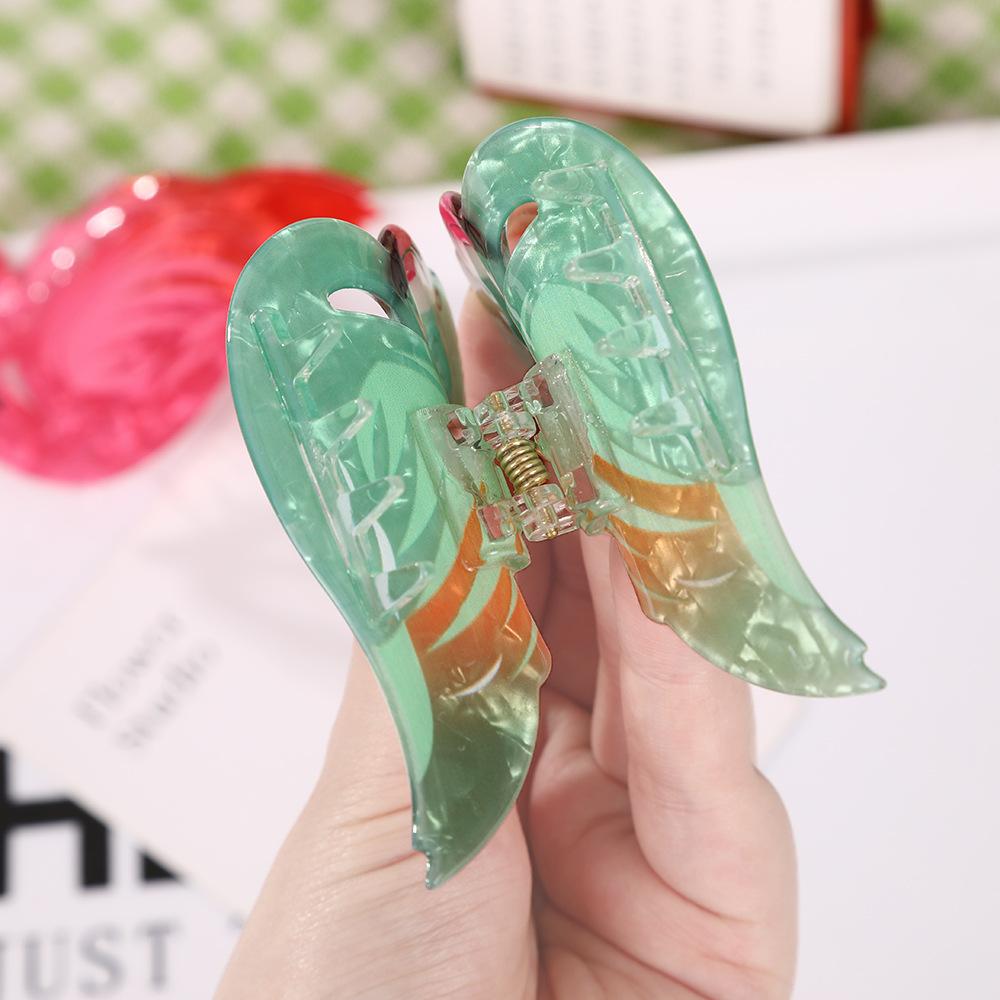 1pc New Acrylic Flamingo Claw Clip Animal Color Hairband for Women; New High-end Feeling Hair Accessories