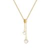 Women's Heart Necklace: Light Luxury Summer Tassel Pendant, Korean-Japanese Cool Style, High-End Clavicle Chain Jewelry