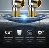Universal All-Copper Dual Outlet Angle Valve for Household Hot/Cold Water Systems