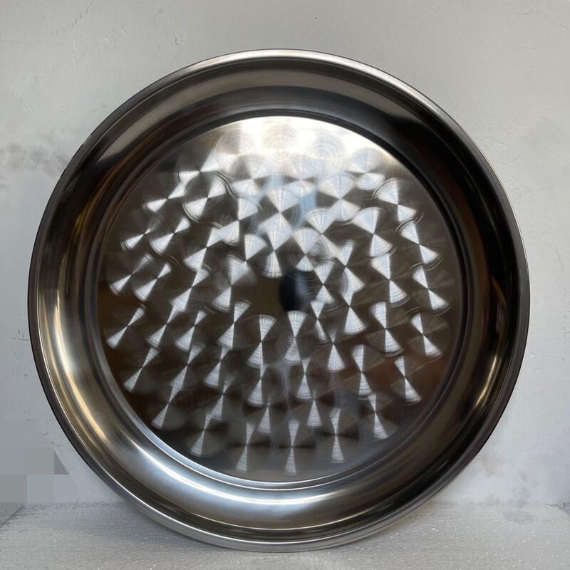 

Heavy Duty Stainless Steel Round Serving Tray