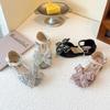 Baby Girl Rhinestone Princess Sandals - Soft Sole, Korean Style, Hollow Design for Spring/Autumn 2026.