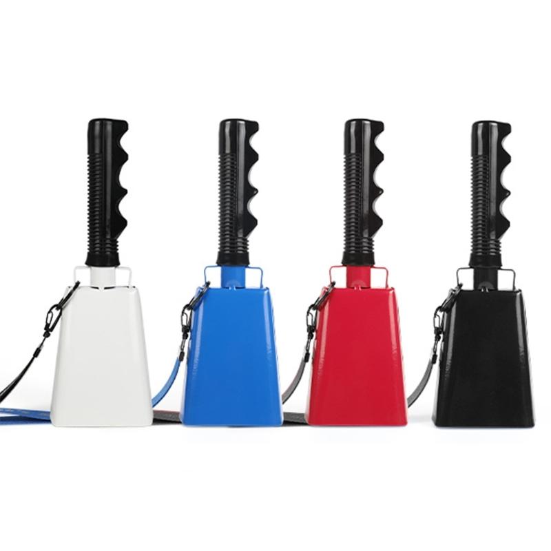 Cowbell with Handle Noise Maker Cheering Bells School Bells Hand Call Bells Handheld Cow Bells for Footballs Game Party