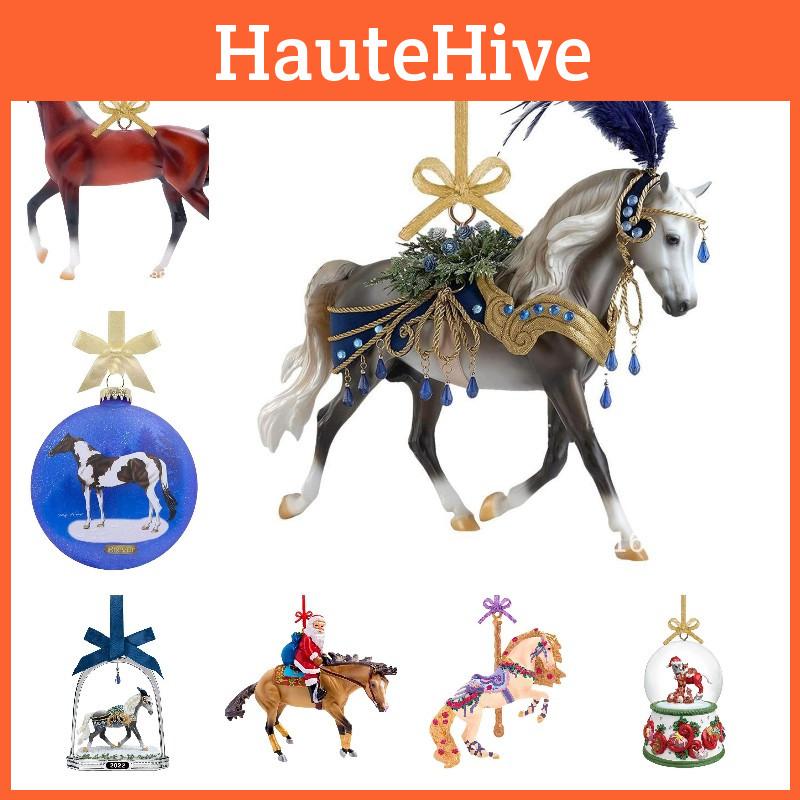 Holiday Ornament Party Cute Christmas Horse Pendant Desktop Gifts Decoration
