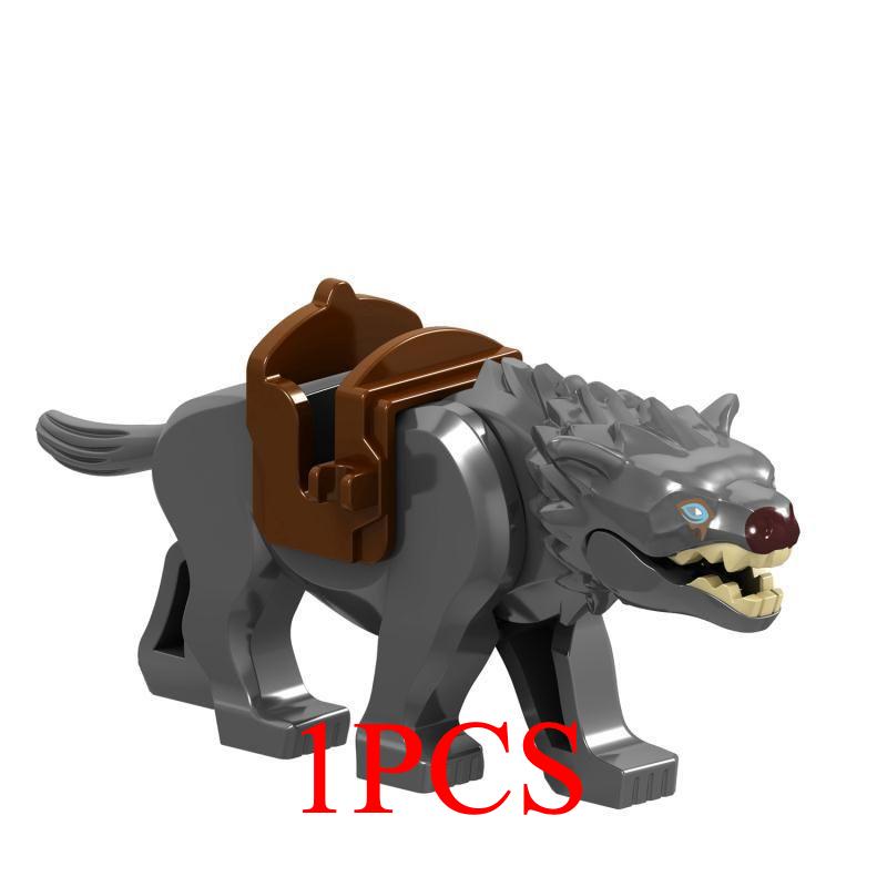 The Zoo Model African Elephants Camel Deer Crocodile Leopard Animal Building Blocks Educational Games Figure Brick Toys Kid B03