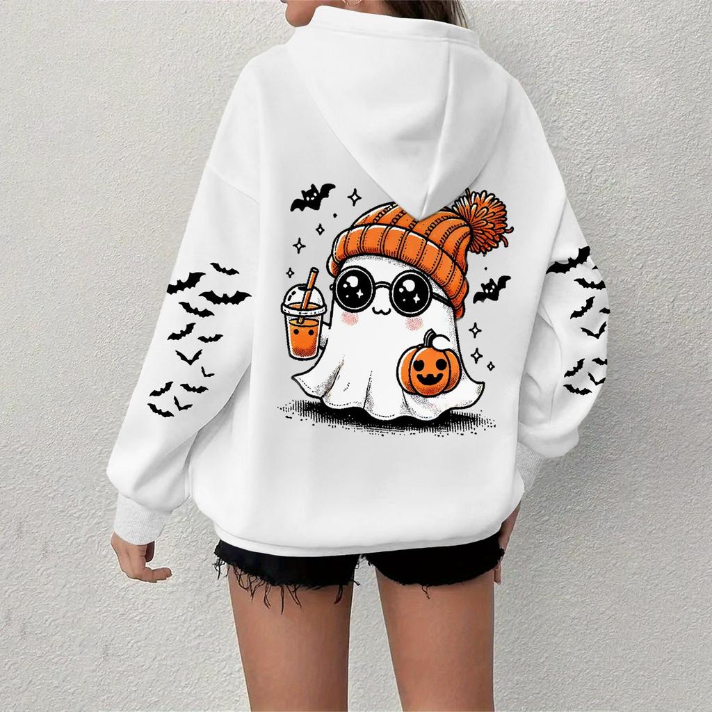 Women's Sweatshirt Casual Long Sleeve Atmosphere Top Loose Popular Round Neck Pullover Sweatshirt Top