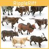 Sculptură din PVC de Bizon de Apă Brahman Model Animal Decor Fermă Pentru Casă