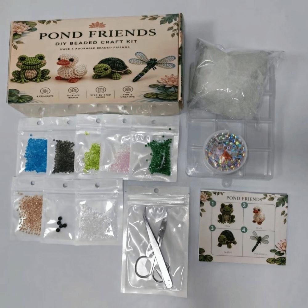 Handgemachtes 3D Perlen Haustier Schlüsselanhänger Bastelset Buntes Perlenstickerei Kunst Handwerk Set Für Kinder