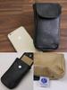 [Kaban Souko] Genuine Leather Smartphone Pouch/Case with Carabiner, Belt Attachment, iPhone Plus/X, Made in Japan, Black