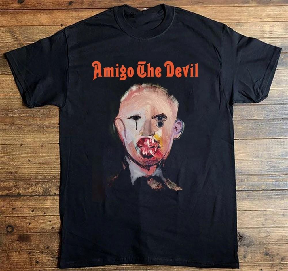 Редкий! Amigo The Devil Футболка Хлопковая Унисекс Концертная S - 5XL AD633 Унисекс Футболка L