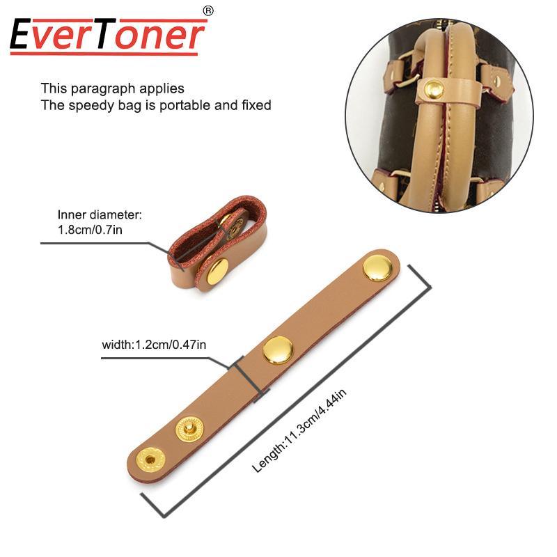 EverToner Leder-Taschengriff Befestigungsschnalle Verkürzungsklammer Taschenriemen Befestigungsschnallen Umgebaute Riemen Taschengurtzubehör