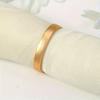 3pcs Golden Napkin Rings - Solid Color D-Shaped Table Decor for Festival, Elegant Party Accessories, Holders