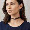 6Pcs/Set Vintage Style Gothic Elastic Necklace Adjustable Punk Necklace Fashion Lace Chokers  Daily