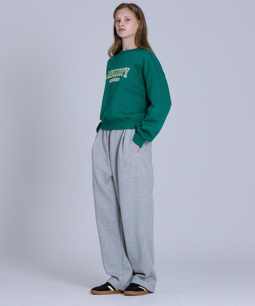 BASIC HOUSE Uni Brushed Terry Single-Pleat Wide Pants (2 Colors) Lapt7103