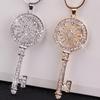 Korean Style Long Sweater Chain With Key Pendant For Women Gift