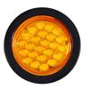 4" Round LED Trailer Tail Light 12/24 LED Amber Turn Signal / Park / Stop / Brake / Side Marker Light for Truck, RV, UTE, UTV, Trailer 24V