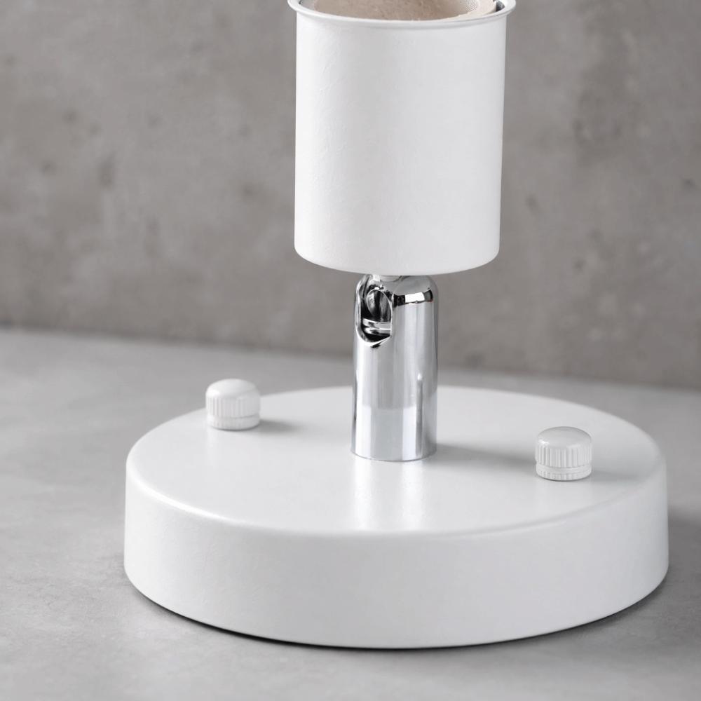 Ceramic Iron Wall Lamp 180° Rotating Bulb Holder Modern Lamp Base Garage