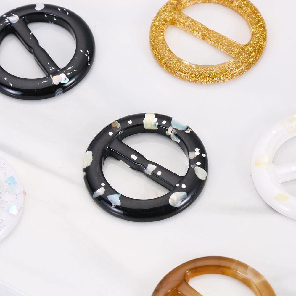 Corner Knot Crafts Garment Accessories DIY Clothing Decor Shirt Button T-shirt Clips Belt Buckle Scarf Clips Ring