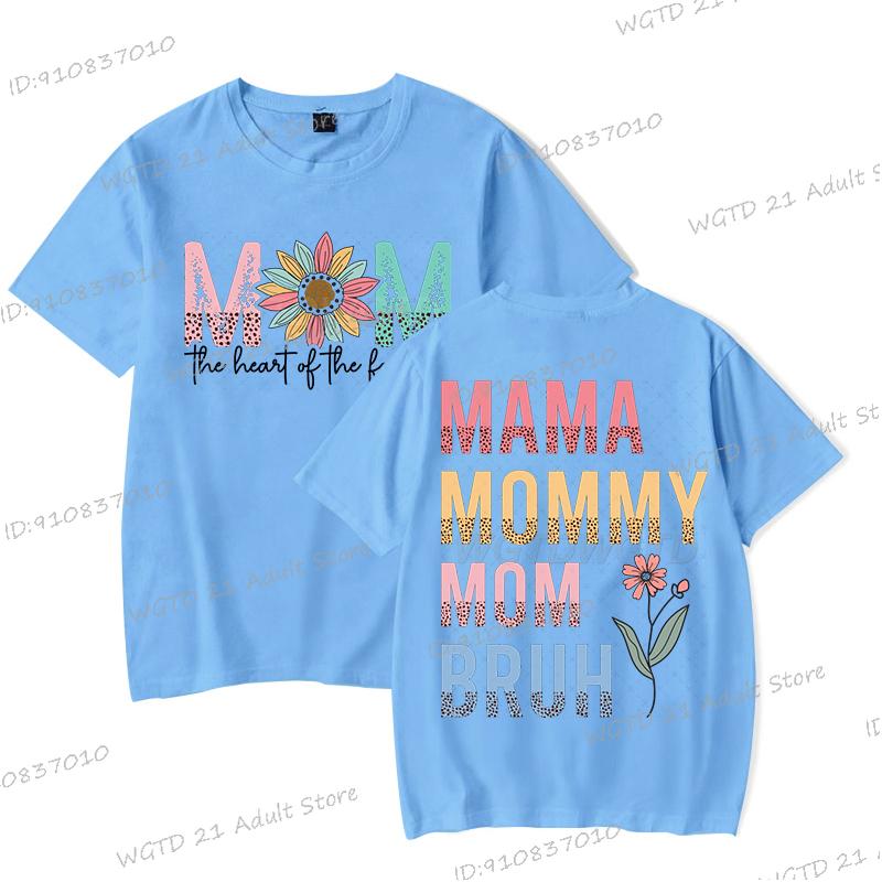 Mom Retro Letter Printed T Shirt Unisex Summer Short Sleeve Fashion Mother Gift Clothing Mama Mommy Mom Graphic Y2k Tops Tees