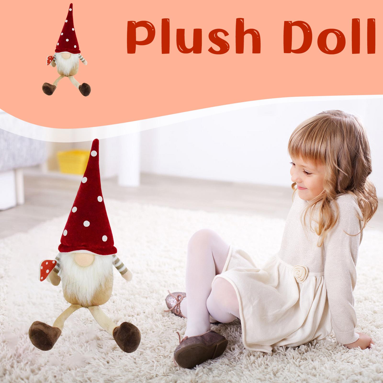 

Christmas Hanging Foot Faceless Doll Rudolph Christmas Head Dwarf Ornaments Decorations One Size