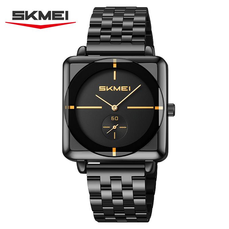New Square Men's Watch Large Dial Steel Strap Men's Watch Casual Fashion Quartz Watch Men's