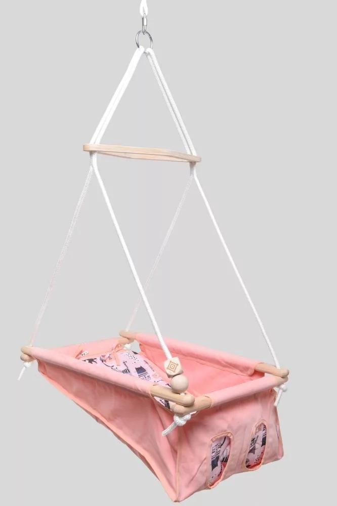 Baby swing Baby Pastel pink - cats