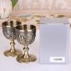 Zinc Alloy Vintage Drinking Cup Baijiu Whiskey Vodka Small Shot Glass Home Bar Decorative Spirit