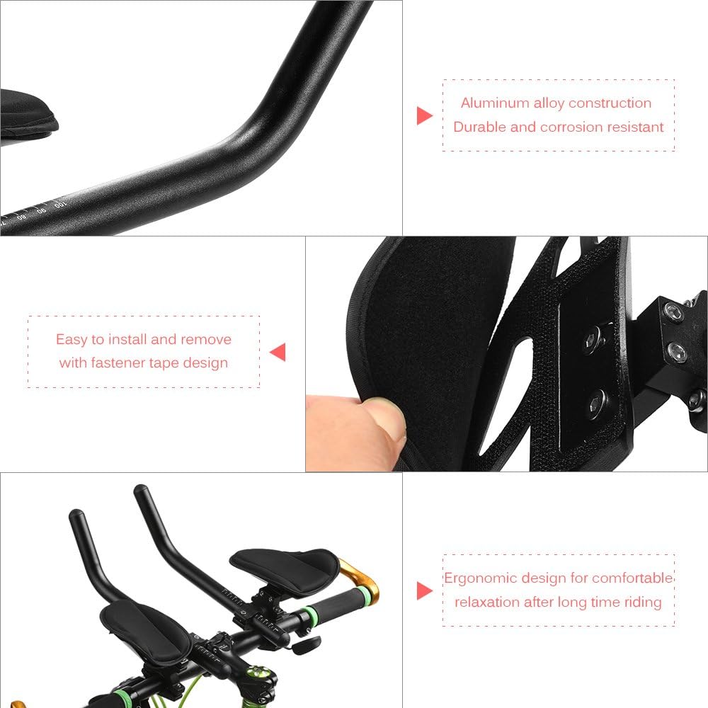 Bicycle Handlebar Rest Cycling Aerobar Bicycle Relaxation Handlebar Bar Road Bike Aero Bars