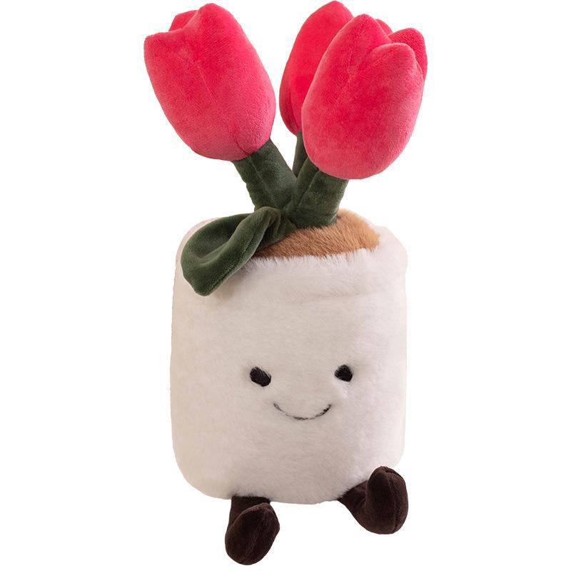 Polaris Green Plush Plant Doll - Colorful Taro Monstera Leaf Desktop Ornament