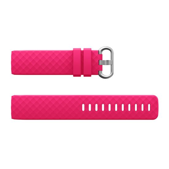 Replacement Silicone Rhombus Wrist Strap for Sport Watchband Fitbit Charge 3