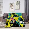 cartoon Flannel warm comfort C-Cyberpunk  soft plush blanket for sofa living E-Edgerunners room office anime bedroom travel gift