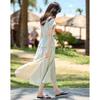 French Chic Tie-Waist Top and Skirt Set