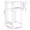 822128 vidaXL Jardinière Marron miel 40x40x81 cm Bois massif de pin