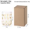 Creative Polka Dot Wine Glass Cups,Household High Borosilicate Juice Beverage Cup,Heat-resistant Coffee Mug, Party Whiskey Glass