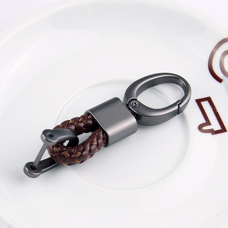 Braided Rope Sub-Gun Printing Keychain Men'S And Women'S Waist Hanging Big Head Chain General Car Key Bag Accessories