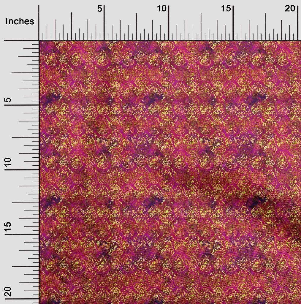 oneOone Georgette Viscose Brown Fabric Batik Sewing Fabric By The Yard Printed Diy Clothing Sewing Supplies 42 Inch Wide -