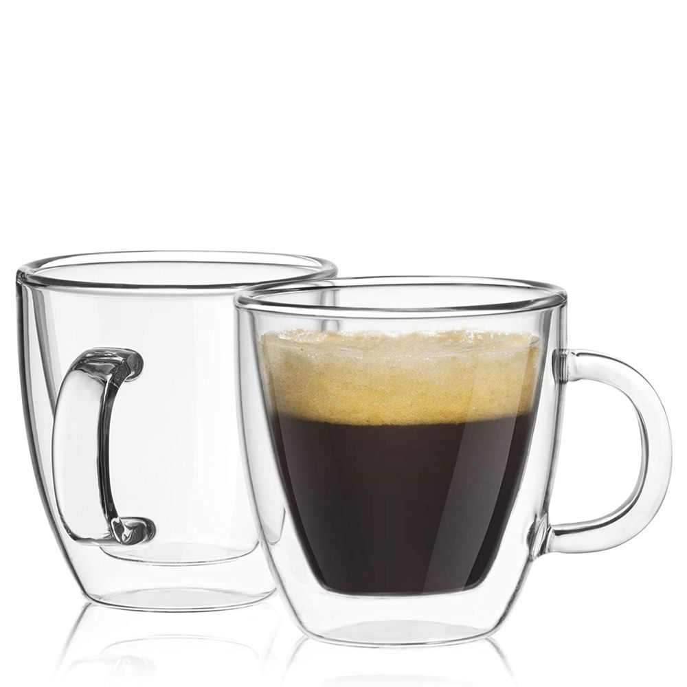 Cappuccino Latte for Juice Milk Glass Cup Coffee Mug Tea Cup Dinking Glasses Insulated Glass Cup