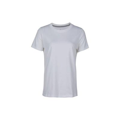 Solid Color Crew Neck Straight Short Sleeve T-Shirt Women Tops White CD2610-100